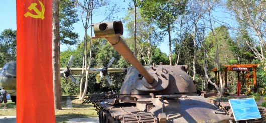 Relikt aus dem Vietnamkrieg - Ausstellung Ch Chi 