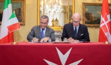  Sovereign Order of Malta and Italy signed an  international cooperation agreement 