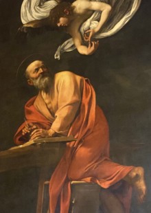 Caravaggio’s picture in St.Louis Church in Rome 